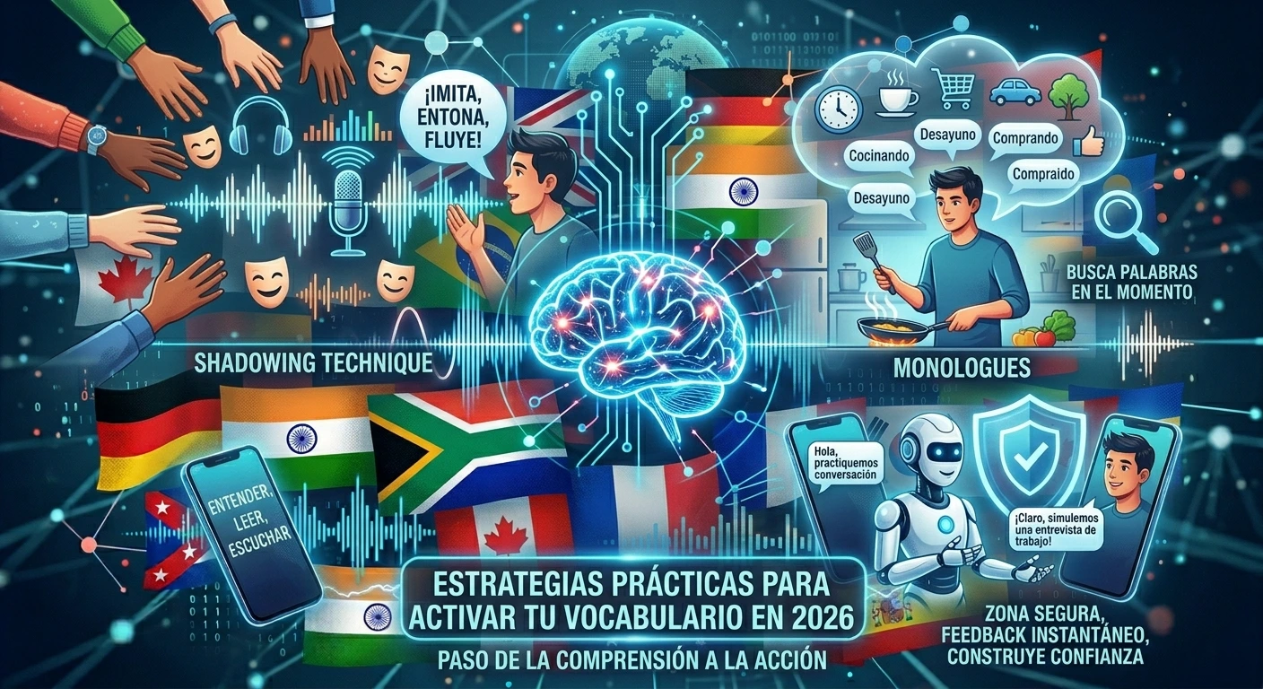 ¿Por qué entiendo el idioma pero no puedo hablarlo? (El bloqueo intermedio) | Estrategias practicas para activar tu vocabulario en 2026 ¿Por qué entiendo el idioma pero no puedo hablarlo? » Estrategias practicas para activar tu vocabulario en 2026